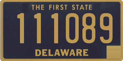 DE license plate 111089