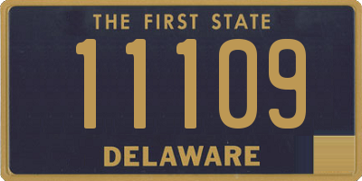 DE license plate 11109