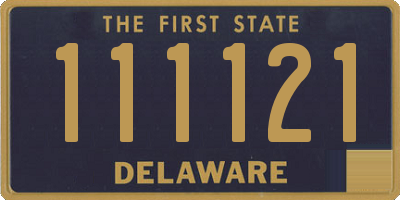 DE license plate 111121