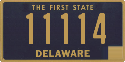 DE license plate 11114