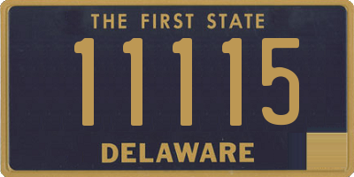 DE license plate 11115