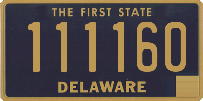 DE license plate 111160