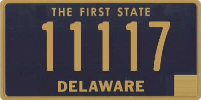 DE license plate 11117