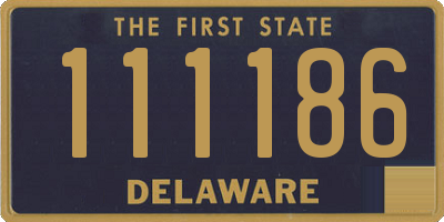 DE license plate 111186