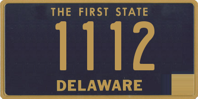 DE license plate 1112