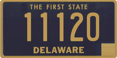 DE license plate 11120