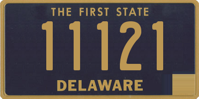 DE license plate 11121