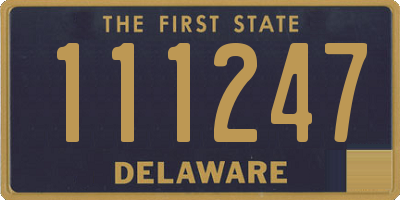 DE license plate 111247