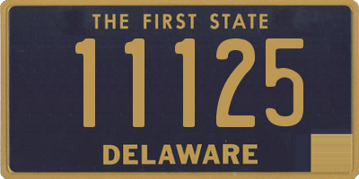 DE license plate 11125