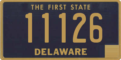 DE license plate 11126