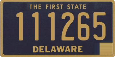 DE license plate 111265