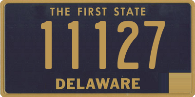 DE license plate 11127