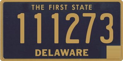 DE license plate 111273