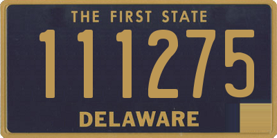 DE license plate 111275