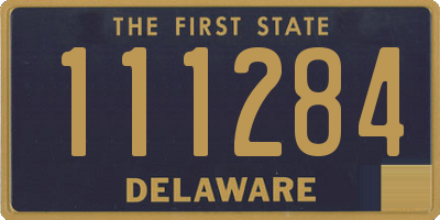 DE license plate 111284