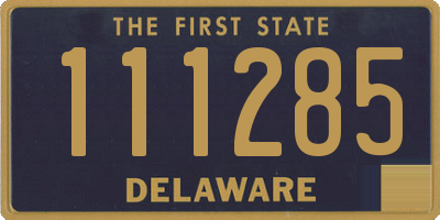 DE license plate 111285