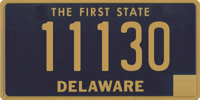 DE license plate 11130