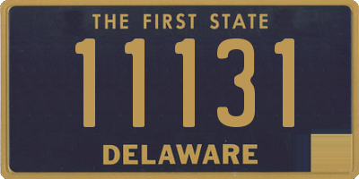 DE license plate 11131