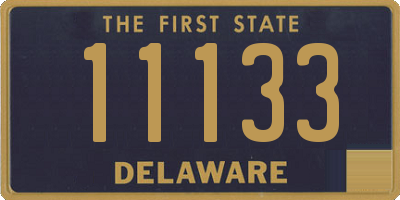 DE license plate 11133