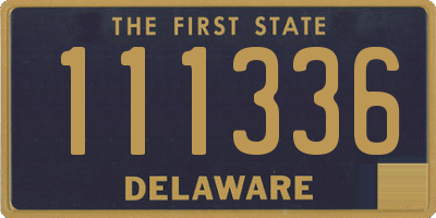 DE license plate 111336