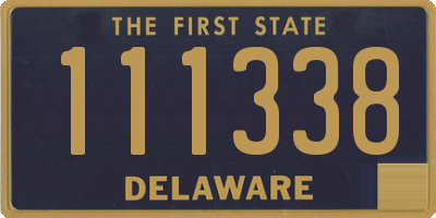 DE license plate 111338