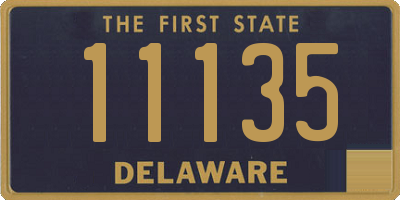 DE license plate 11135