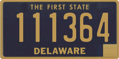 DE license plate 111364