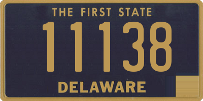 DE license plate 11138