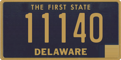 DE license plate 11140