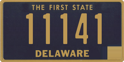 DE license plate 11141