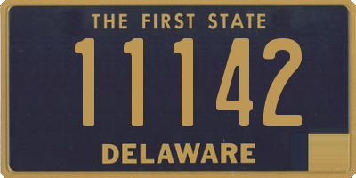 DE license plate 11142