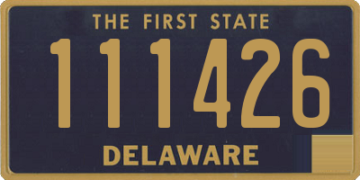 DE license plate 111426