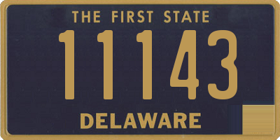 DE license plate 11143