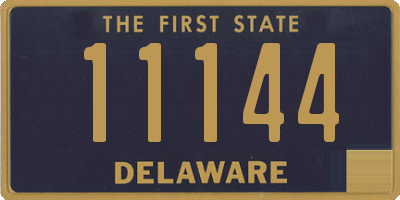 DE license plate 11144