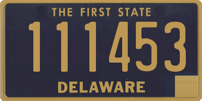 DE license plate 111453