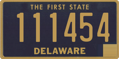 DE license plate 111454