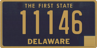 DE license plate 11146