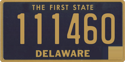 DE license plate 111460