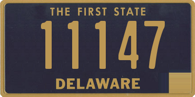 DE license plate 11147