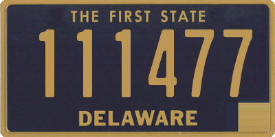 DE license plate 111477