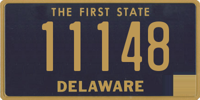 DE license plate 11148