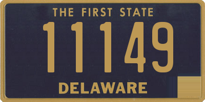 DE license plate 11149