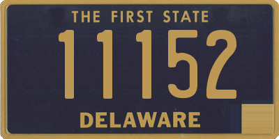 DE license plate 11152