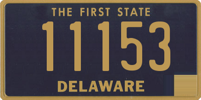 DE license plate 11153