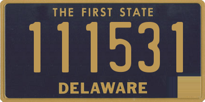 DE license plate 111531