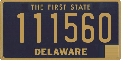 DE license plate 111560