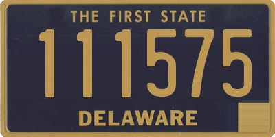 DE license plate 111575