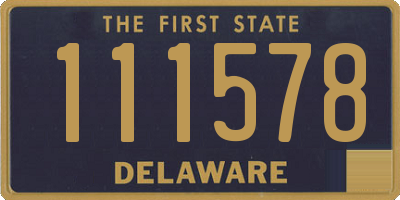 DE license plate 111578