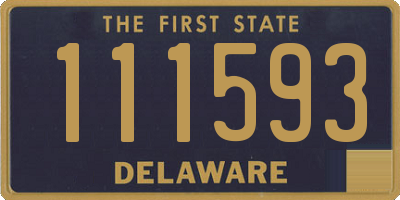 DE license plate 111593