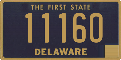 DE license plate 11160